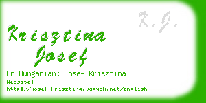 krisztina josef business card